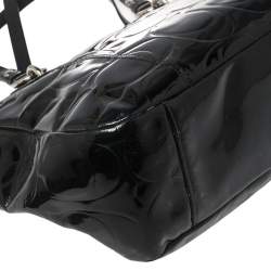 Pre Owned حقيبة يد توتس كوتش غاليري إيست ويست جلد لامعة سوداء 