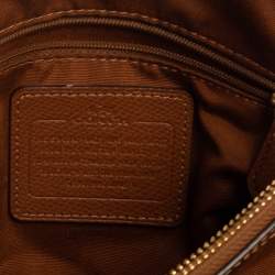 Pre Owned Coach Brown Leather Mini Christie Carryall Satchel