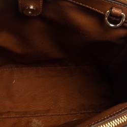 Pre Owned Coach Brown Leather Mini Christie Carryall Satchel