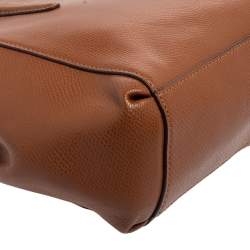 Pre Owned Coach Brown Leather Mini Christie Carryall Satchel