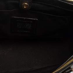 Pre Owned Coach Black Leather Medium Christie Carryall Satchel