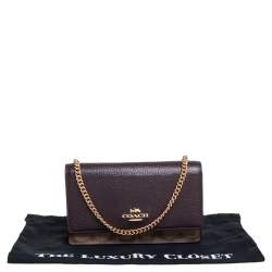  Coach Multicolor Signature Leather, Coated Canvas and Python Effect Leather Chain Belt Bag