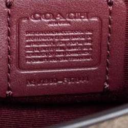  Coach Multicolor Signature Leather, Coated Canvas and Python Effect Leather Chain Belt Bag