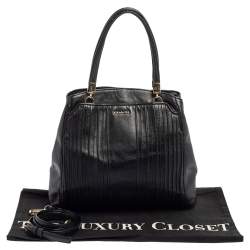 Pre Owned حقيبة ساتشل كوتش جلد أسود