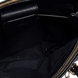 Pre Owned حقيبة ساتشل كوتش كاري أول جلد أزرق كحلي