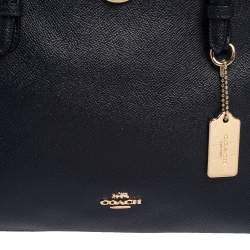 Pre Owned حقيبة ساتشل كوتش كاري أول جلد أزرق كحلي