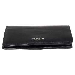 مملوكة مسبقًا Coach Black Leather Bifold Wallet
