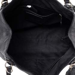 Pre Owned Coach Black Leather Edie Shoulder Bag