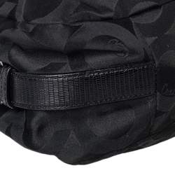 Coach Black Signature Canvas and Leather Madison Hobo