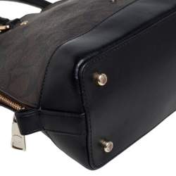 Pre Owned Coach Brown Coated Canvas and Leather Sierra Satchel