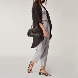 Pre Owned Coach Brown Coated Canvas and Leather Sierra Satchel