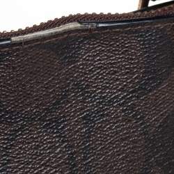 Pre Owned Coach Brown Coated Canvas and Leather Sierra Satchel