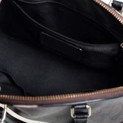 Pre Owned Coach Brown Coated Canvas and Leather Sierra Satchel