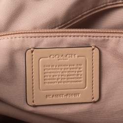 Pre Owned Coach Metallic Bronze Leather Ava Tote