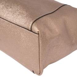 Pre Owned Coach Metallic Bronze Leather Ava Tote