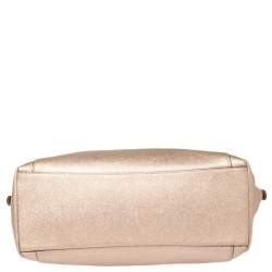 Pre Owned Coach Metallic Bronze Leather Ava Tote