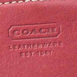 مملوكة مسبقًا Coach Red Leather Wristlet