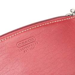 مملوكة مسبقًا Coach Red Leather Wristlet