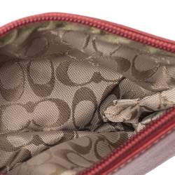مملوكة مسبقًا Coach Red Leather Wristlet