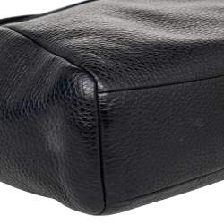 مملوكة مسبقًا Coach Black Pebbled Leather Kelsey Satchel