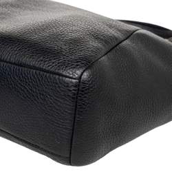 مملوكة مسبقًا Coach Black Pebbled Leather Kelsey Satchel