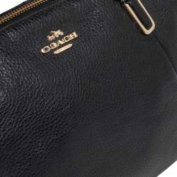 مملوكة مسبقًا Coach Black Pebbled Leather Kelsey Satchel