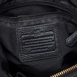 مملوكة مسبقًا Coach Black Pebbled Leather Kelsey Satchel