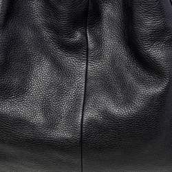 Pre Owned Coach Black Leather Edie Shoulder Bag