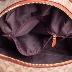 مملوكة مسبقًا Coach Beige/Brown Signature Coated Canvas and Leather Campus Backpack