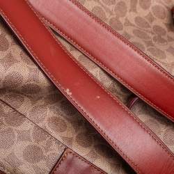 مملوكة مسبقًا Coach Beige/Brown Signature Coated Canvas and Leather Campus Backpack