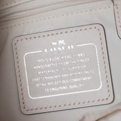 Coach White Leather Mini Charlie Backpack  