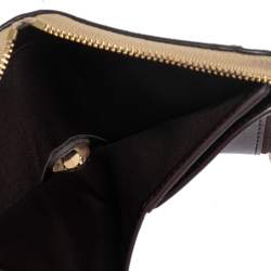 Coach Beige Signature Coated Canvas Strawberry Zip Around Wallet