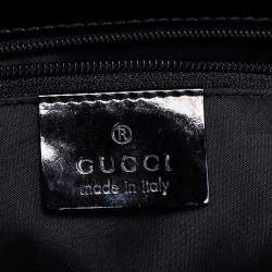 Pre Owned Gucci Black Smooth Leather Flap Shoulder Bag