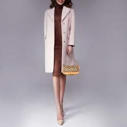 مملوكة مسبقًا Coach Beige/Tan Signature Canvas And Leather Shoulder Bag