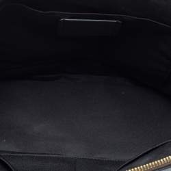 Pre Owned Coach Black/Brown Coated Canvas and Leather Sierra Satchel