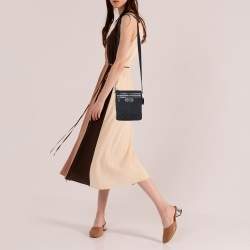 Coach Black Signature Canvas and Leather Penelope Swingpack Messenger Bag
