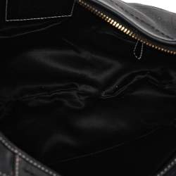 Coach Black Monogram Canvas And Leather Hobo