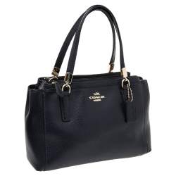 مملوكة مسبقًا Coach Navy Blue Leather Mini Christie Satchel