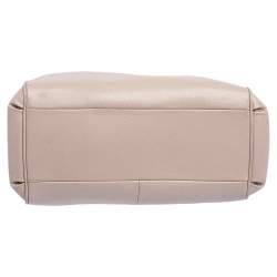Pre Owned Coach Beige Leather Minetta Satchel