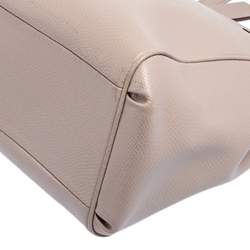 Pre Owned Coach Beige Leather Minetta Satchel