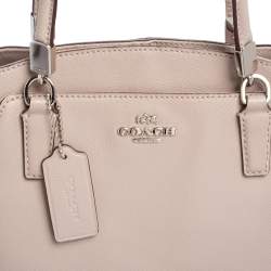 Pre Owned Coach Beige Leather Minetta Satchel
