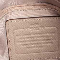 Pre Owned Coach Beige Leather Minetta Satchel