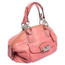 مملوكة مسبقًا حقيبة ساتشل  كوتش كريستين جلد وردي