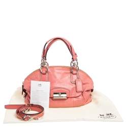 مملوكة مسبقًا حقيبة ساتشل  كوتش كريستين جلد وردي