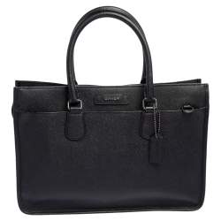 Coach Black Leather Laptop Bag