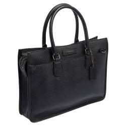 Coach Black Leather Laptop Bag