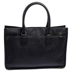 Coach Black Leather Laptop Bag