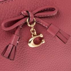 مملوكة مسبقًا Coach Pink Pebbled Leather Chain Clutch