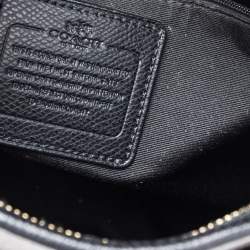 Pre Owned Coach Brown/Black Signature Coated Canvas and Leather Messenger Bag