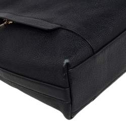 Pre Owned Coach Black Pebbled Leather Large Scout Hobo